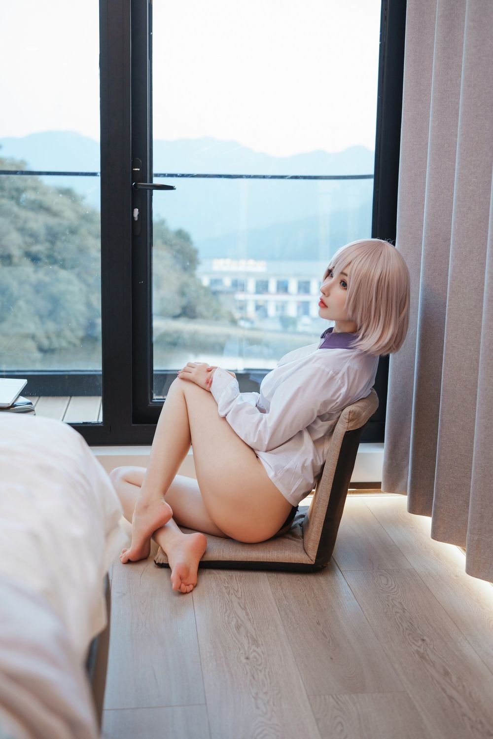 网络美女rioko凉凉子完美身材短发系列COS装扮SSSS.电光机王