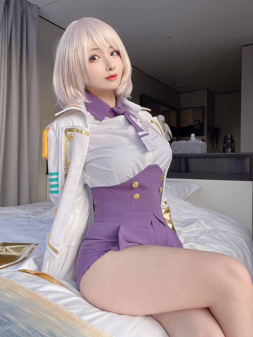 网络美女rioko凉凉子完美身材短发系列COS装扮SSSS.电光机王