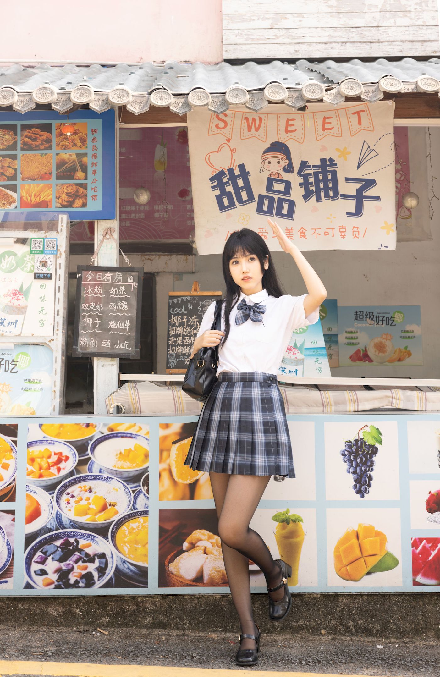 不呆猫学生装+JK制服妩媚写真