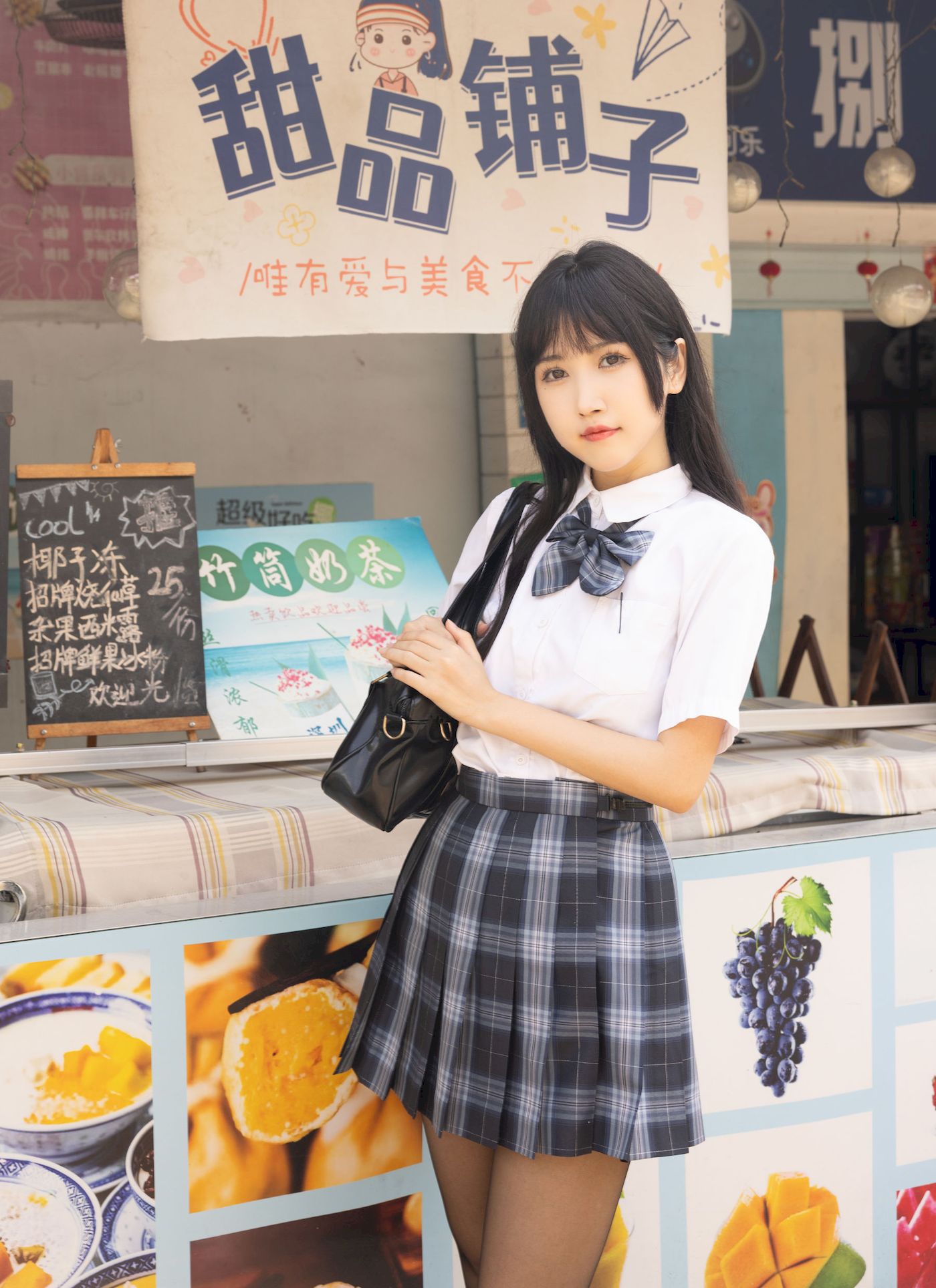 不呆猫学生装+JK制服妩媚写真