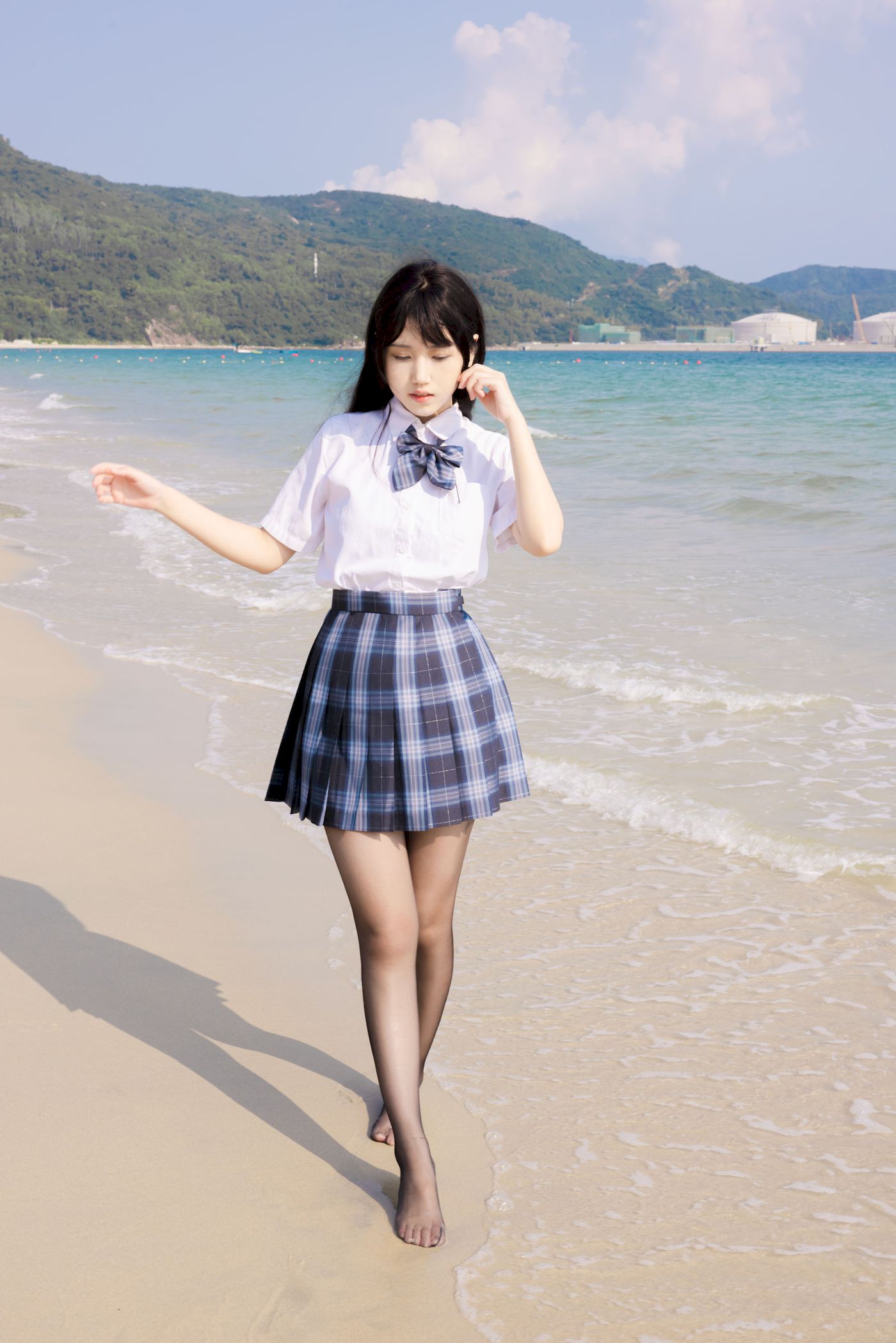不呆猫学生装+JK制服妩媚写真