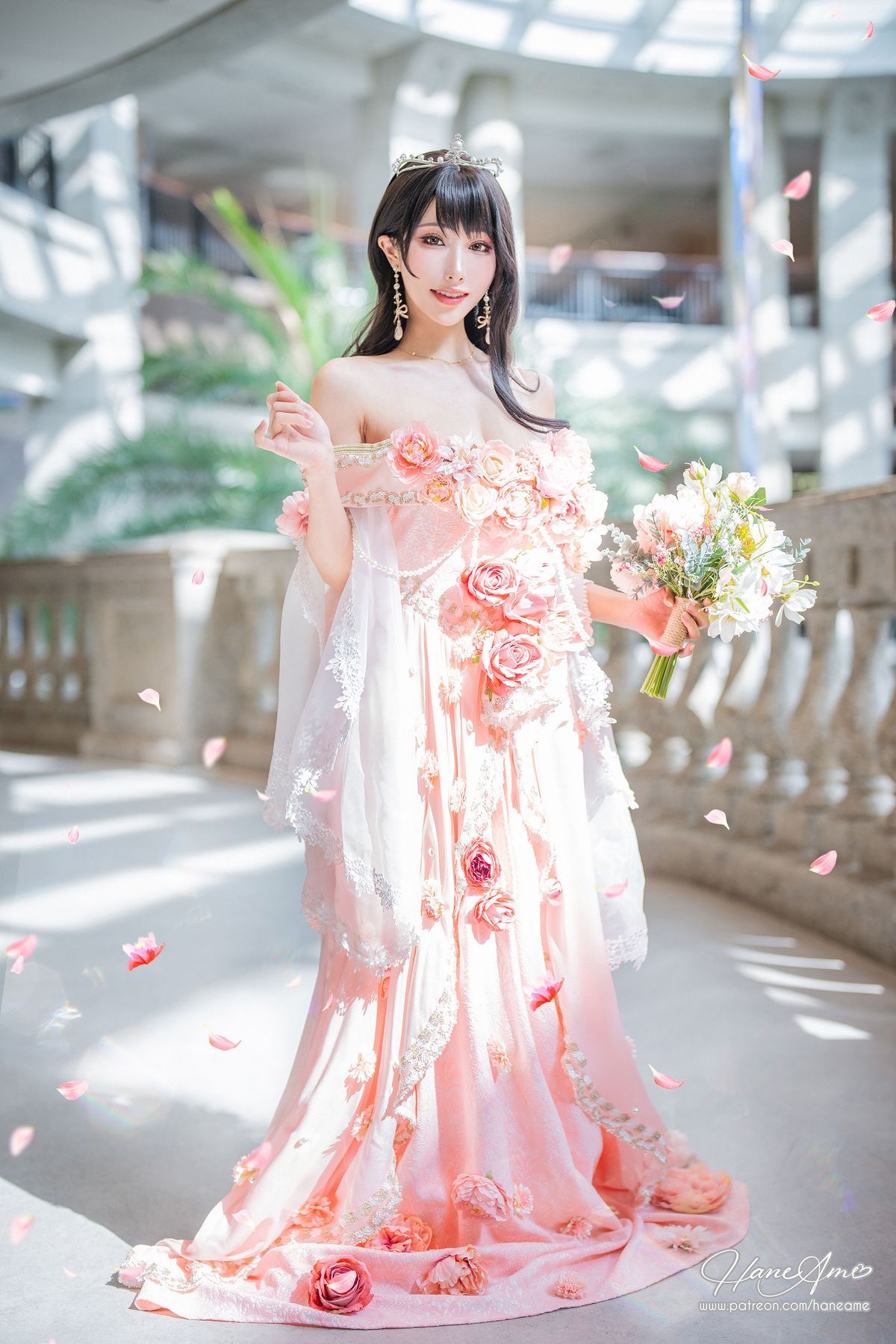 雨波HaneAme花仙子露肩长裙阳光系列性感写真