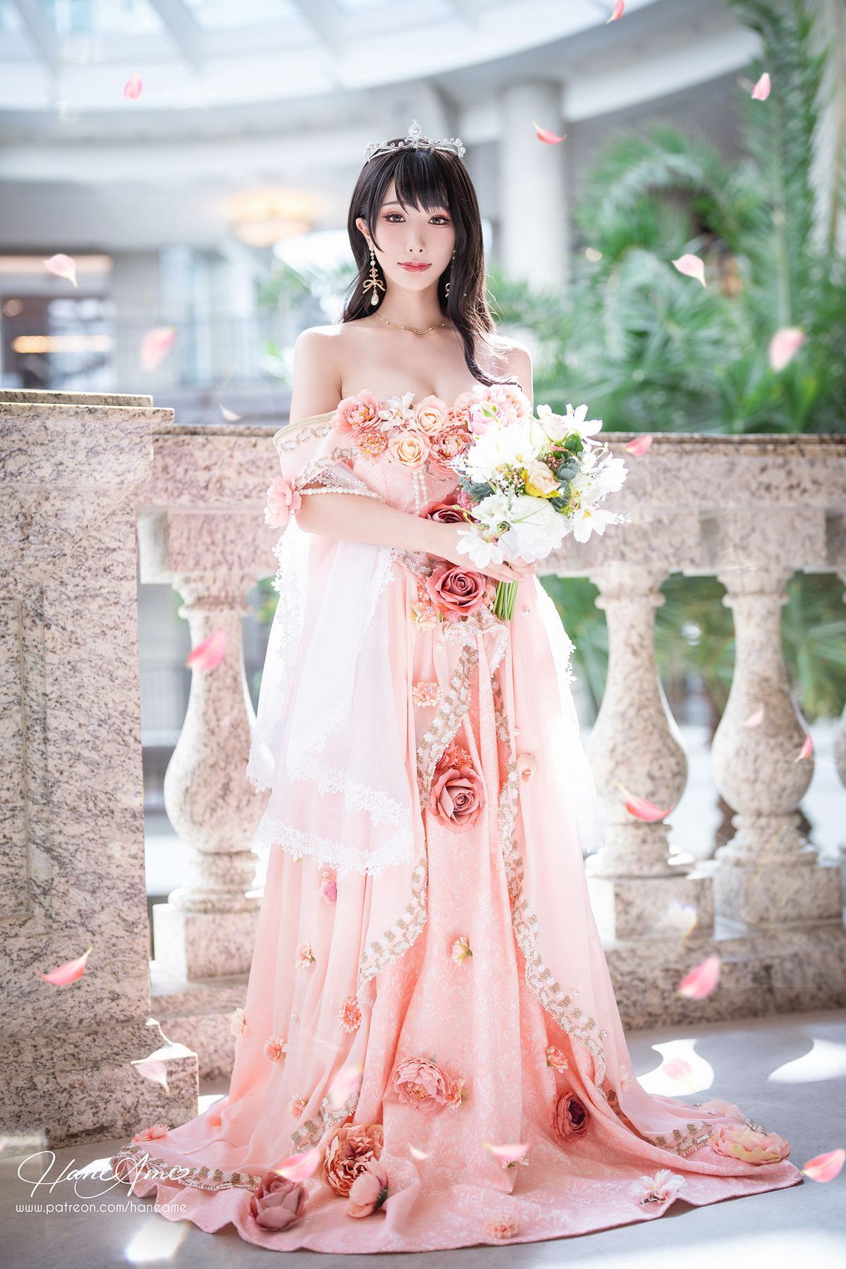 雨波HaneAme花仙子露肩长裙阳光系列性感写真
