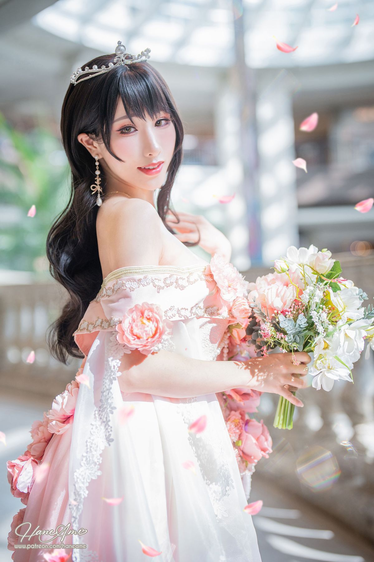 雨波HaneAme花仙子露肩长裙阳光系列性感写真