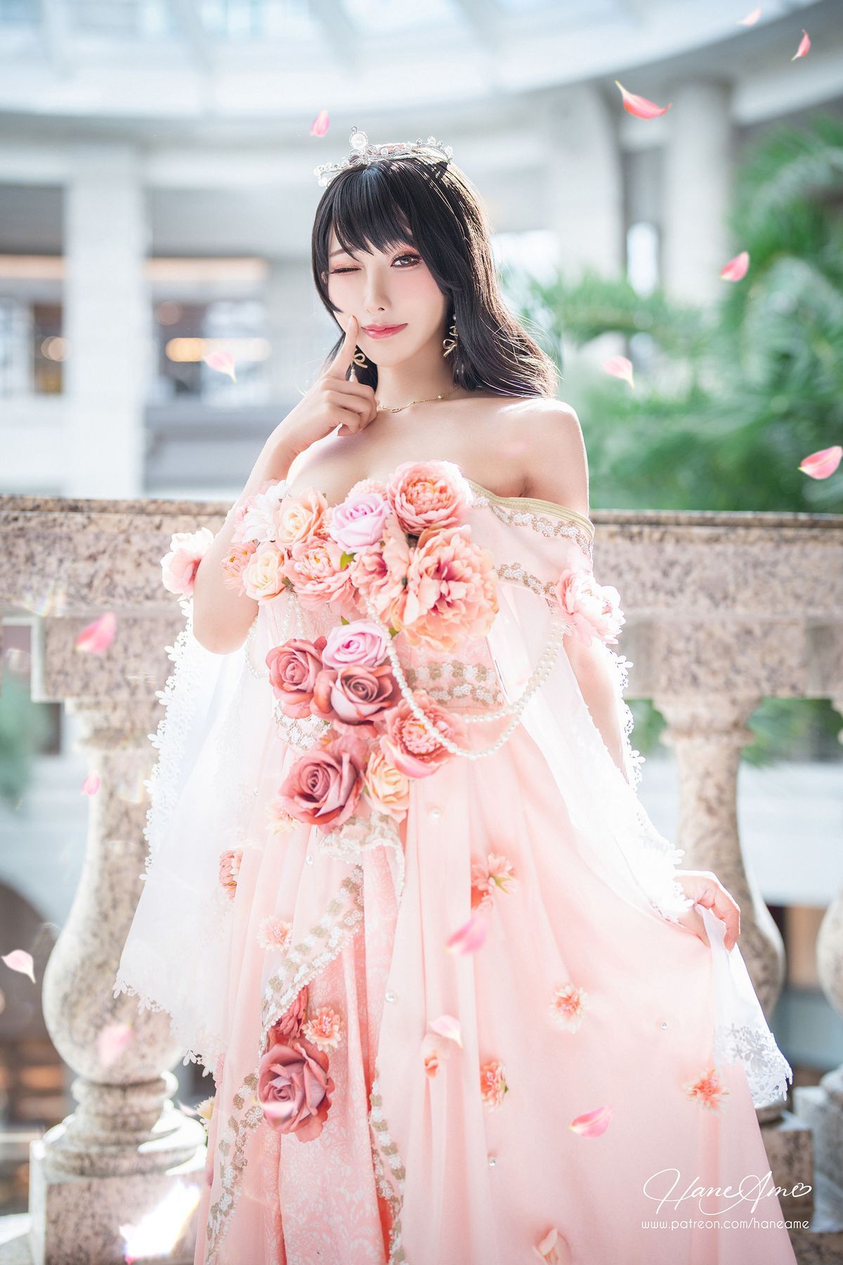 雨波HaneAme花仙子露肩长裙阳光系列性感写真