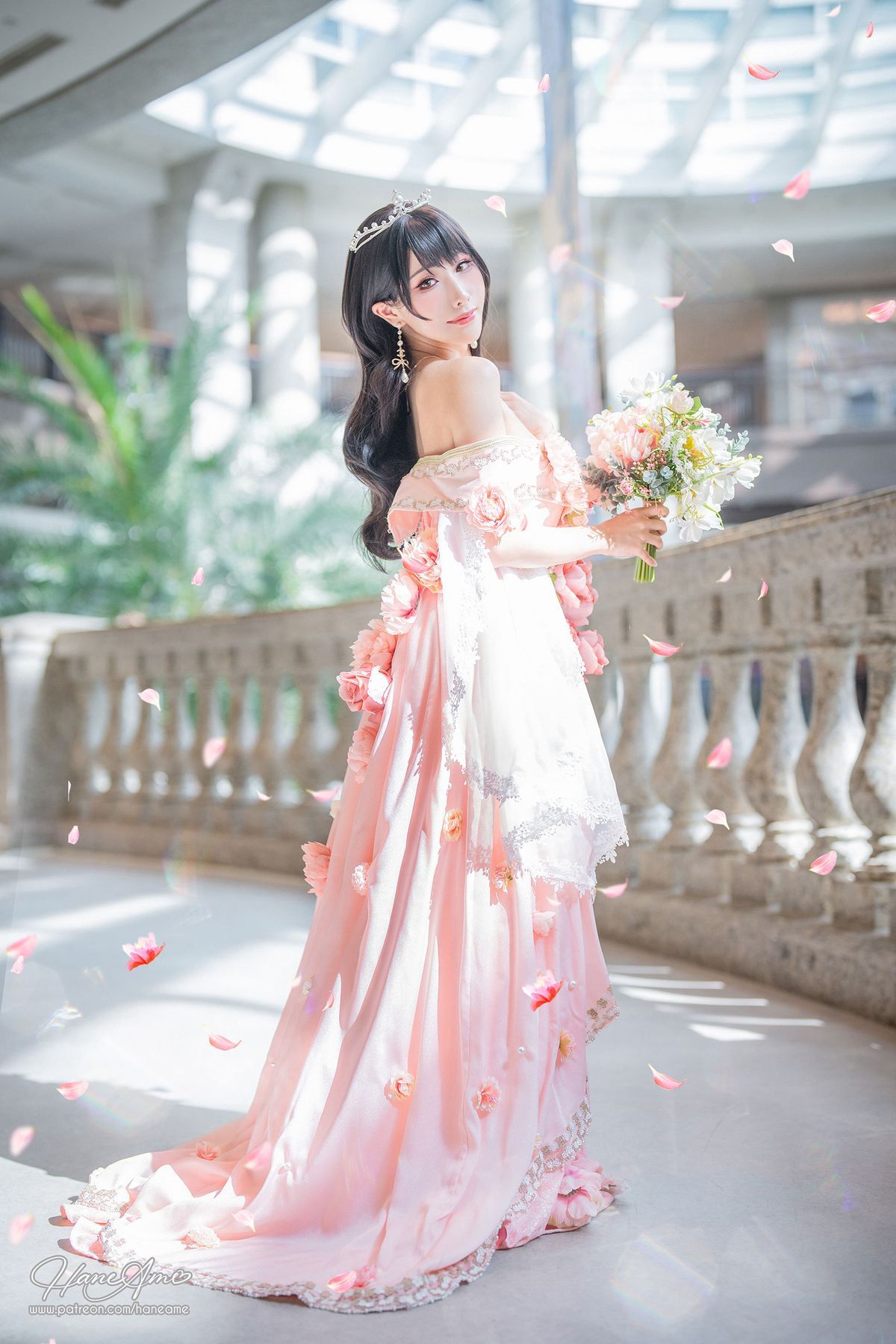 雨波HaneAme花仙子露肩长裙阳光系列性感写真