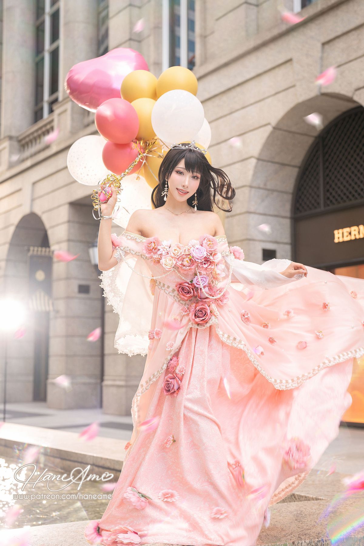 雨波HaneAme花仙子露肩长裙阳光系列性感写真