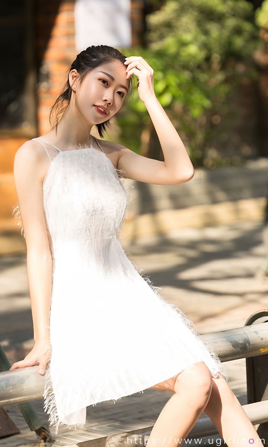 美女模特小雪儿多套服饰甜妹日志主题户外清纯写真
