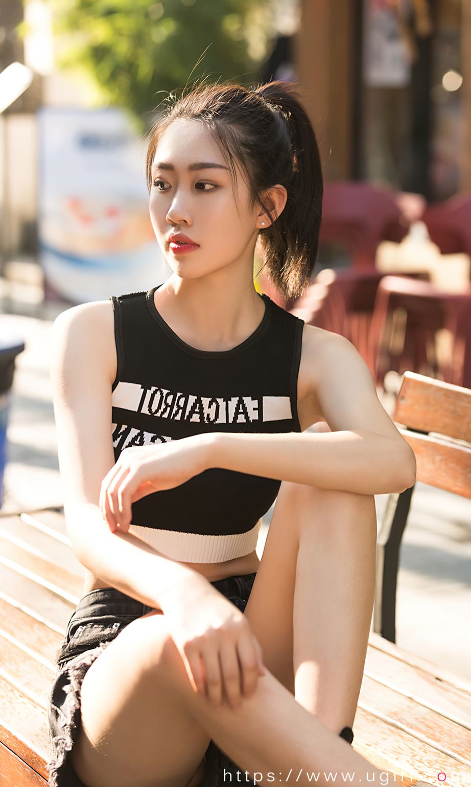 美女模特小雪儿多套服饰甜妹日志主题户外清纯写真
